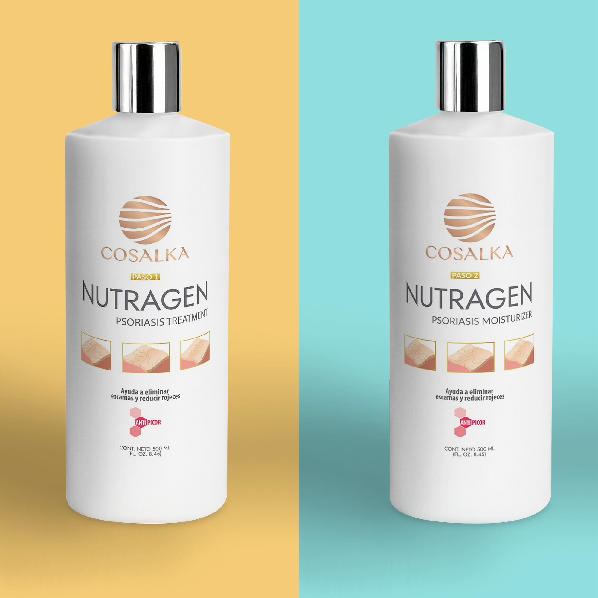 Paquete Nutragen Doble Acción Psoriasis y Dermatitis